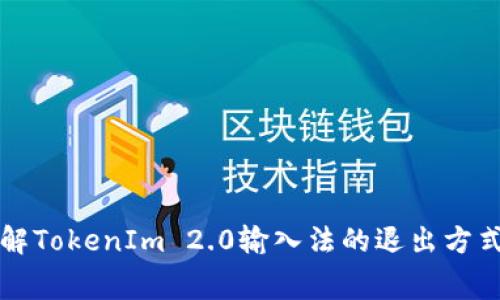 yingyong详解TokenIm 2.0输入法的退出方式与常见问题